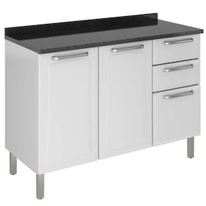 Balcão com Tampo Tarsila Itatiaia IG3G2-120 Branco Neve