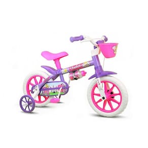 Bicicleta Infantil Feminina Violet Nathor Aro 12