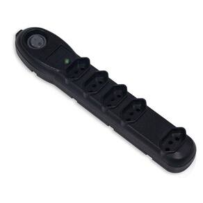 Filtro de Linha/Protetor e Adaptador , 5 Tomadas, 6 m, Preto, 7203 - Force Line