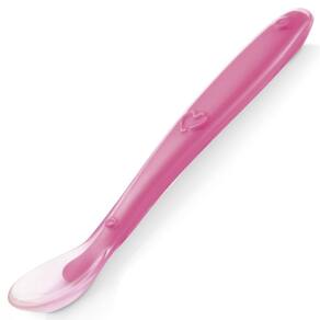 Colher De Silicone Funny Meal Rosa Bb066 - Multikids
