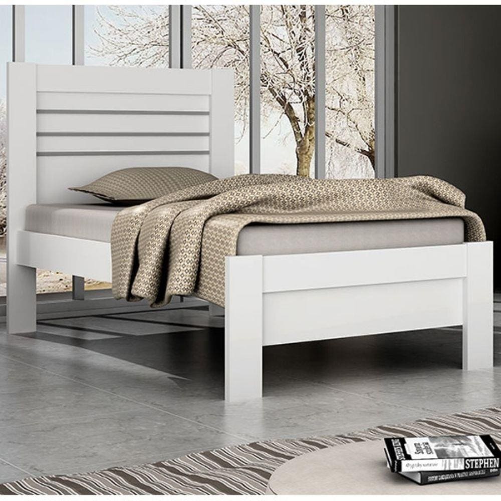 Cama Solteiro Safira - Neve