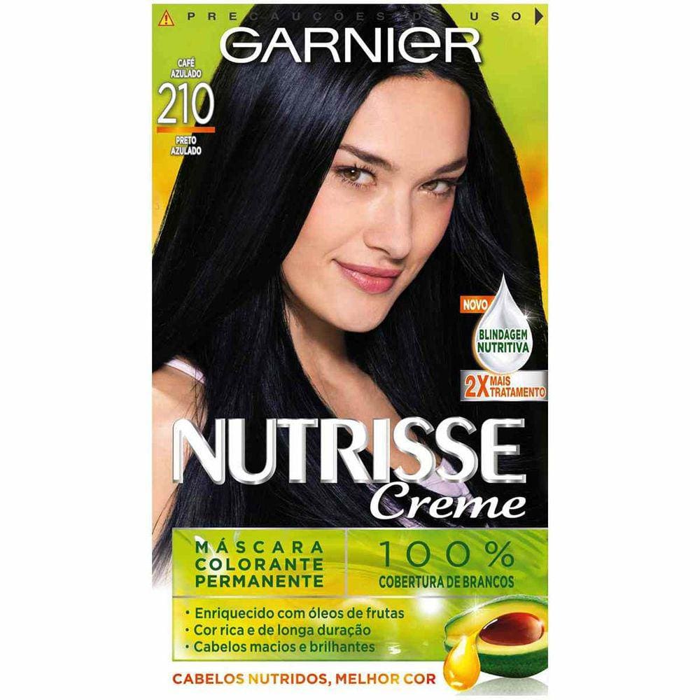 Tintura Garnier Nutrisse 210 Cafe Azul