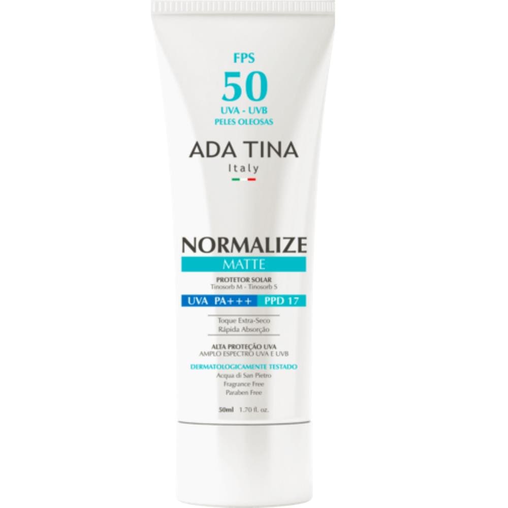 Protetor Solar Normalize Ada Tina Matte Fps 50