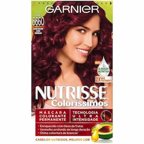 Tintura Garnier Nutrisse Coloríssimos 6660 Louro Escuro Ultra Vermelho