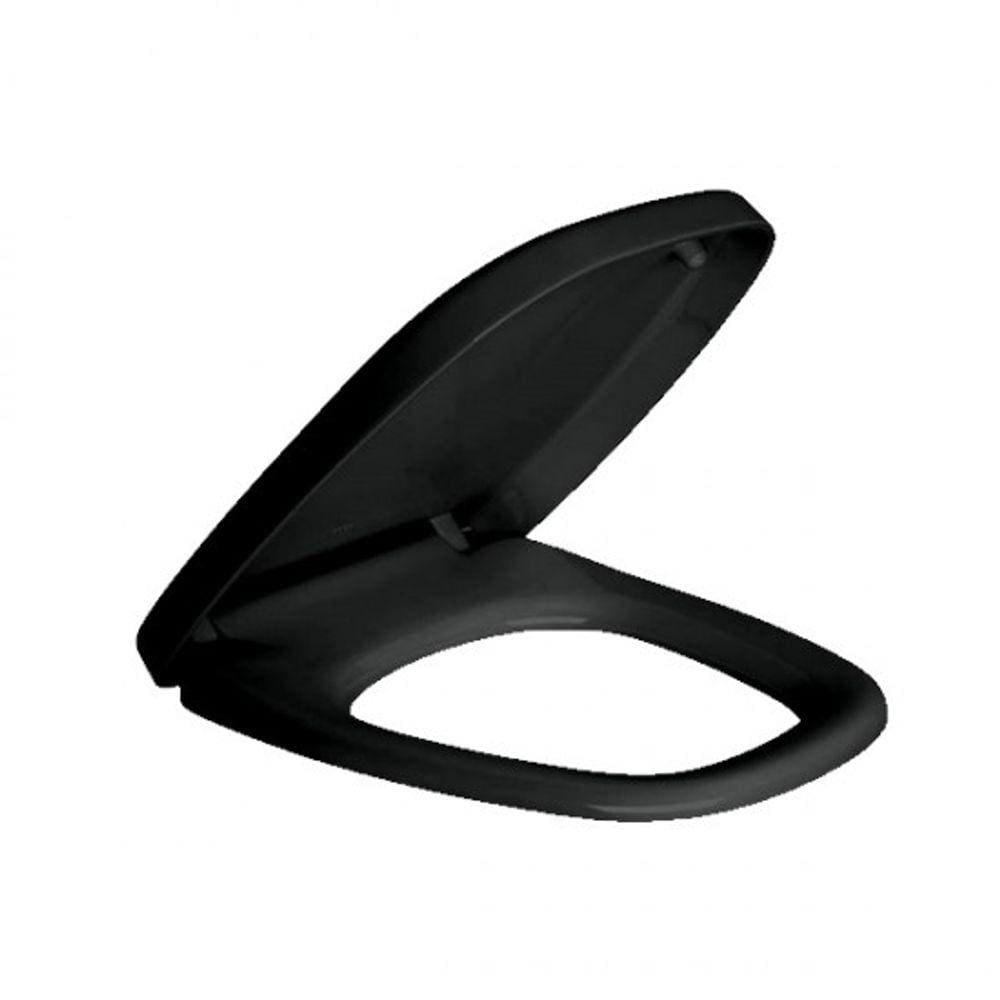 Assento Termofixo Slow Close E Easy Clean Monte Carlo Deca Ebano Ap.816.95 - Preto brilhante