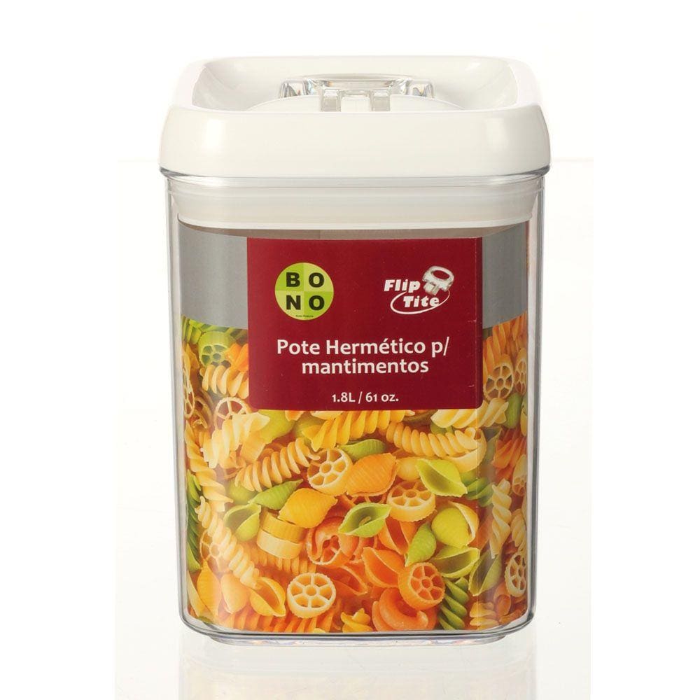 Pote de acrílico hermético Flip Tite 1,8 litros - 103684