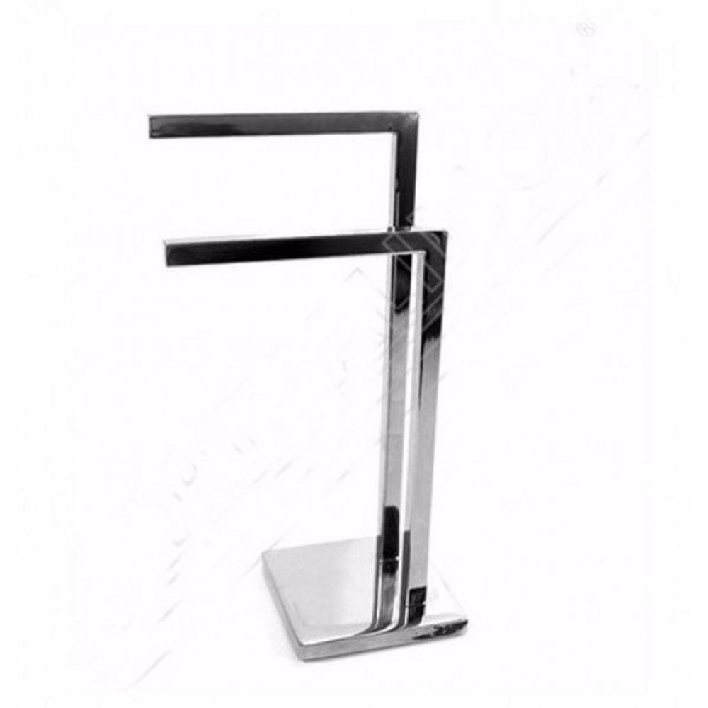 Toalheiro De Pia Bancada Duplo Quadrado Inox