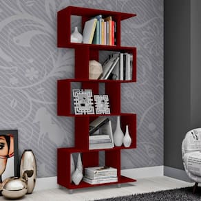Estante Cubos ESM209 Movelbento Vermelho