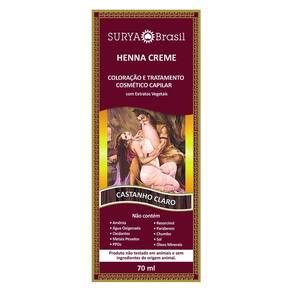 Tintura Creme Henna Surya Castanho Claro 70ml